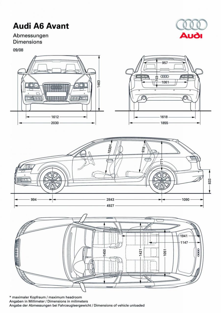 Схема Audi A6 2.8 Quattro Avant (4F, C6) 2008 года  (фото 22 из 24)